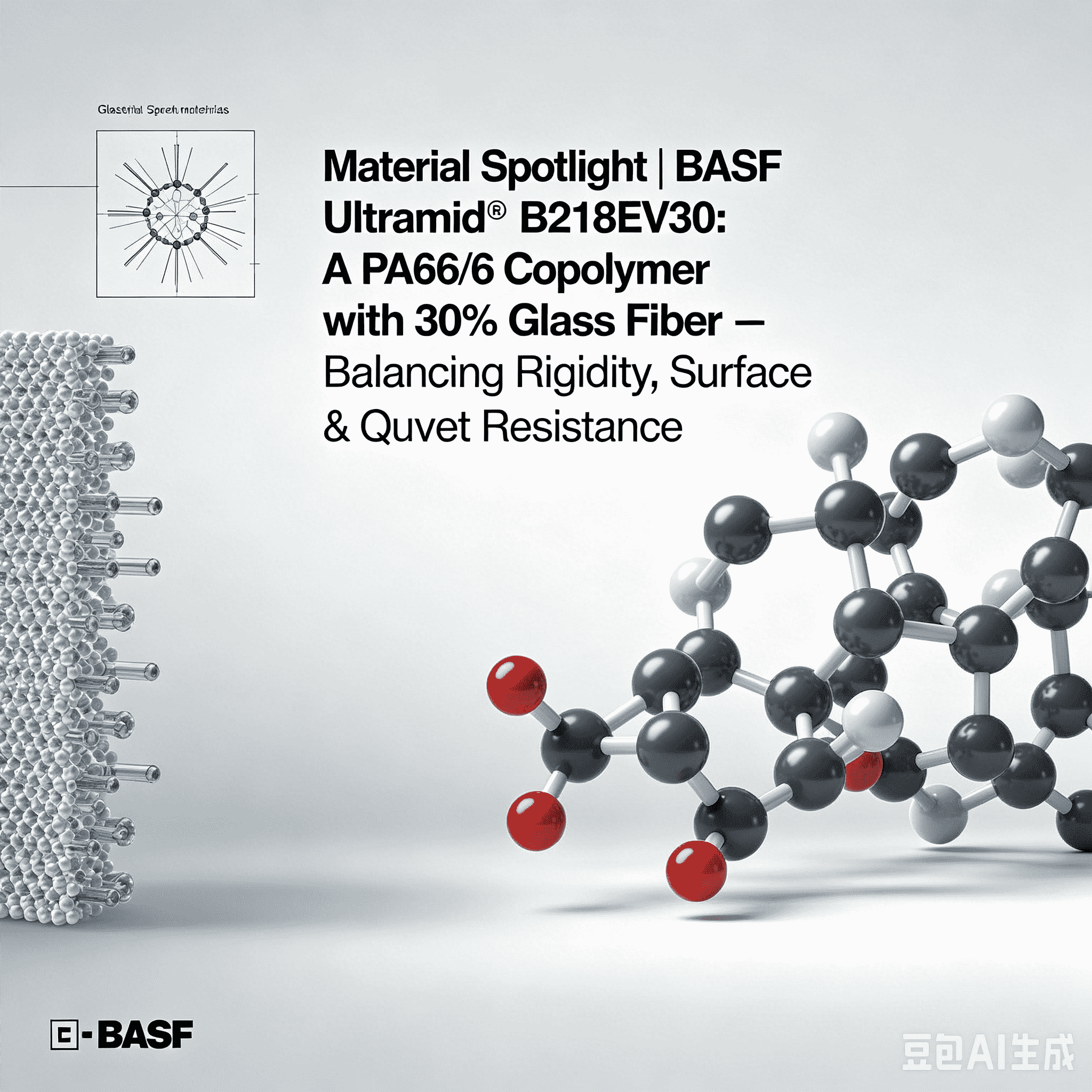 উপাদান স্পটলাইট | BASF Ultramid® B218EV30: 30% গ্লাস ফাইবার সহ একটি PA66/6 কপোলিমার - ভারসাম্য অনমনীয়তা, পৃষ্ঠের গুণমান এবং তাপ প্রতিরোধের